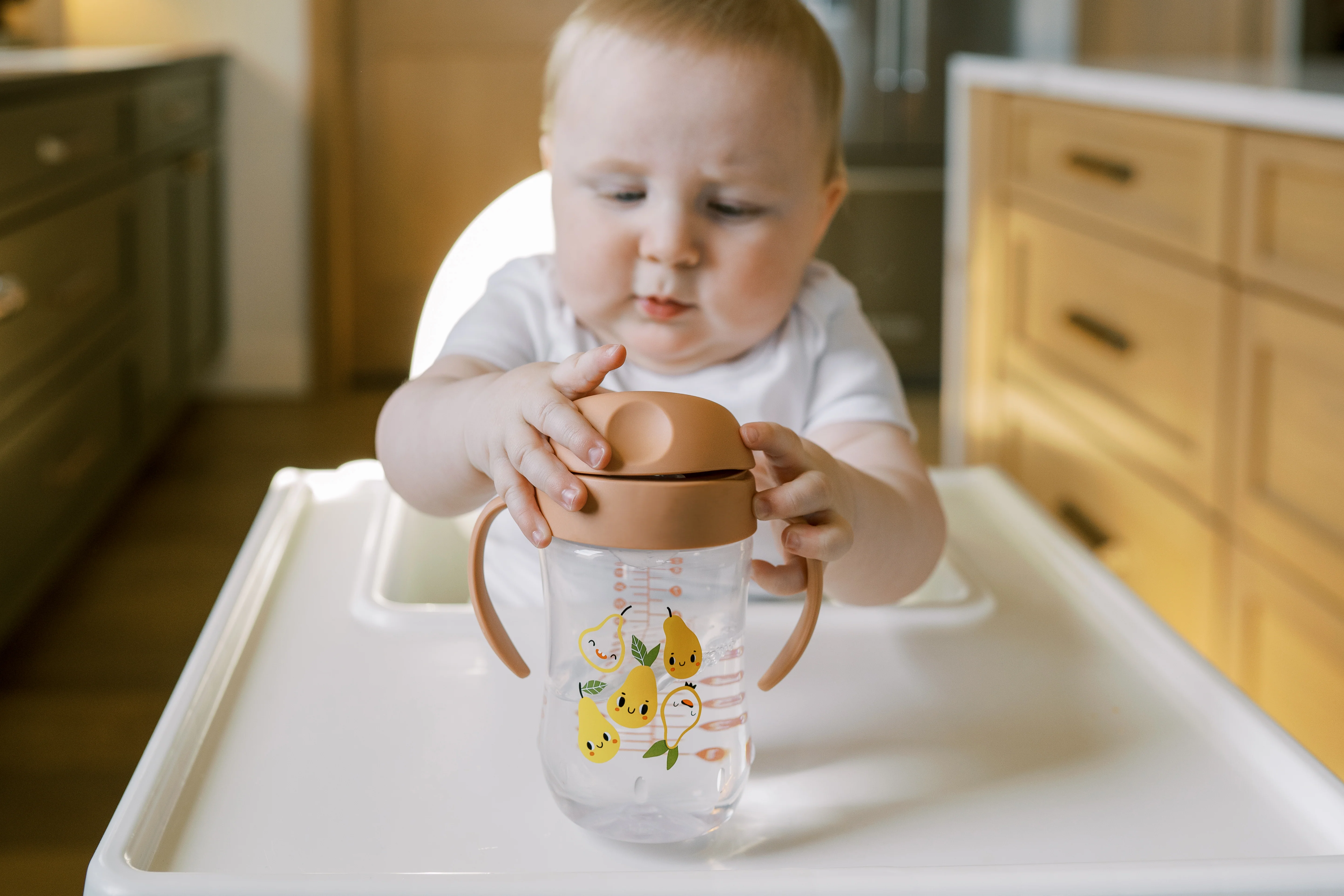 Dr. Brown’s® Soft-Spout Sippy Cup with Handles 9 oz/270 ml Pear - Image 7