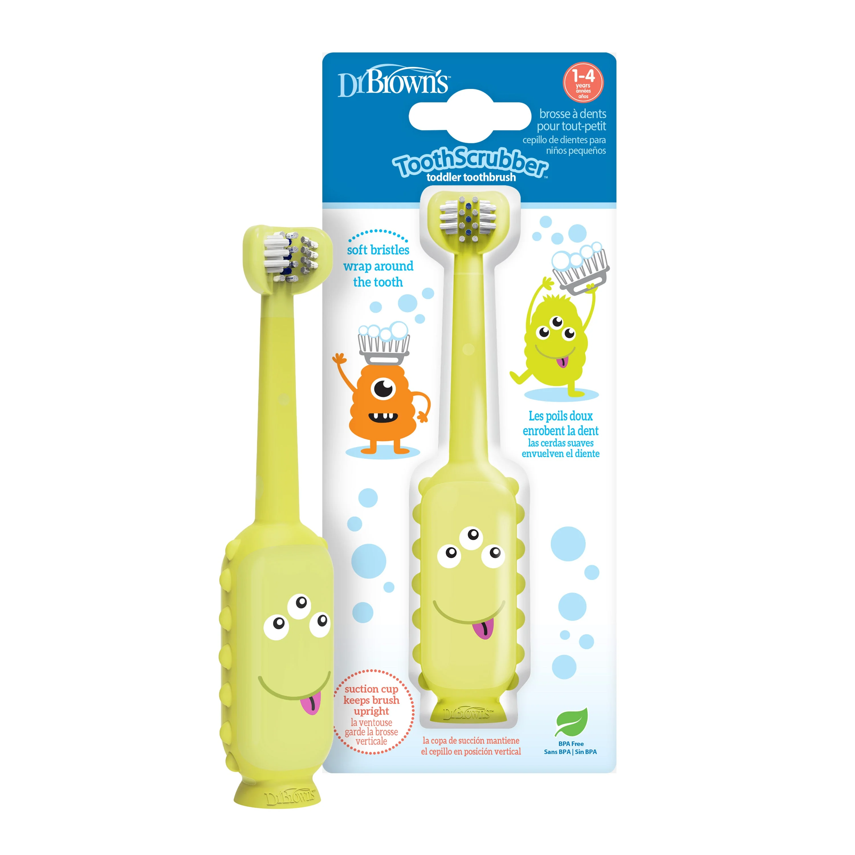 Dr Brown’s ToothScrubber™ Toddler Monster Green - Image 3