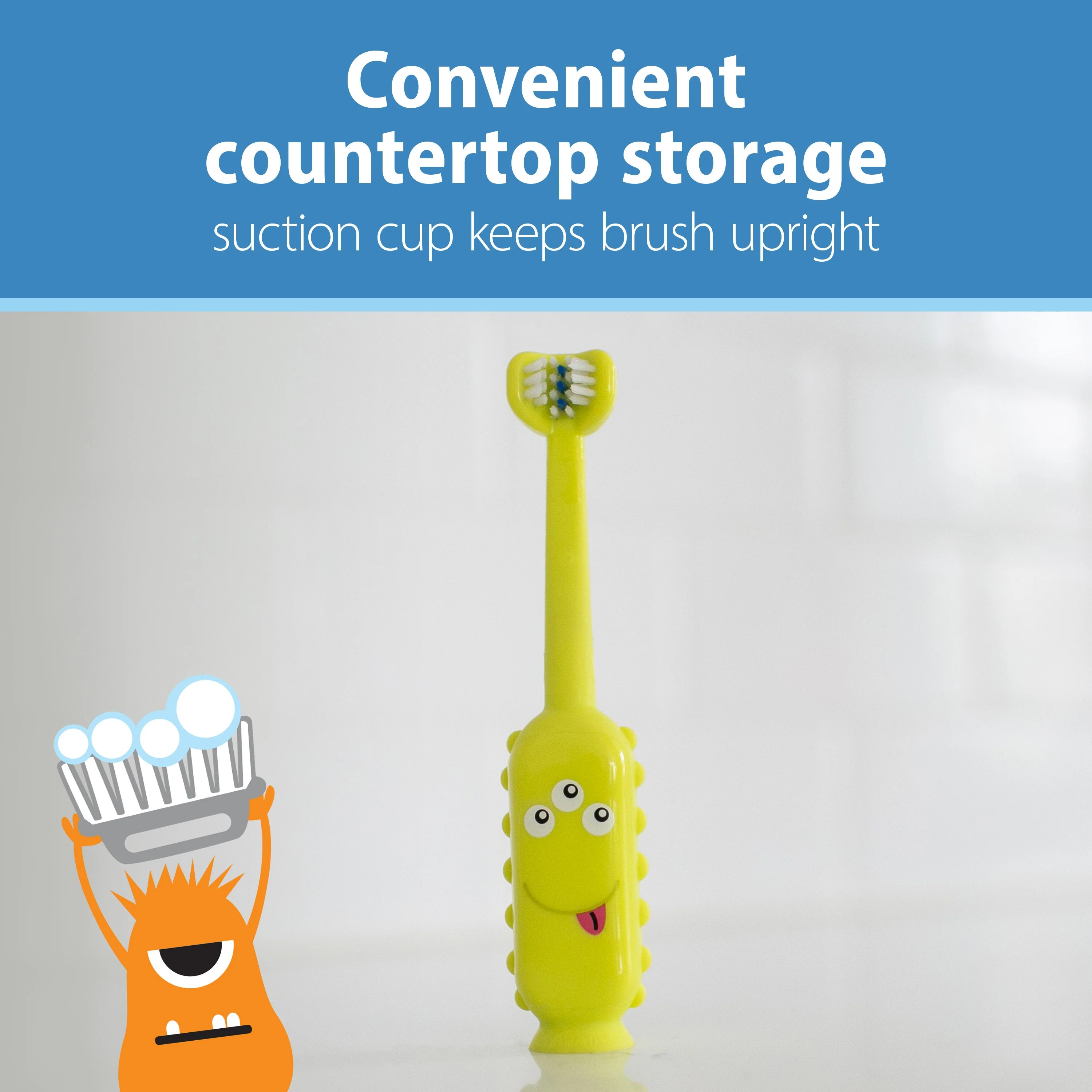 Dr Brown’s ToothScrubber™ Toddler Monster Green - Image 4