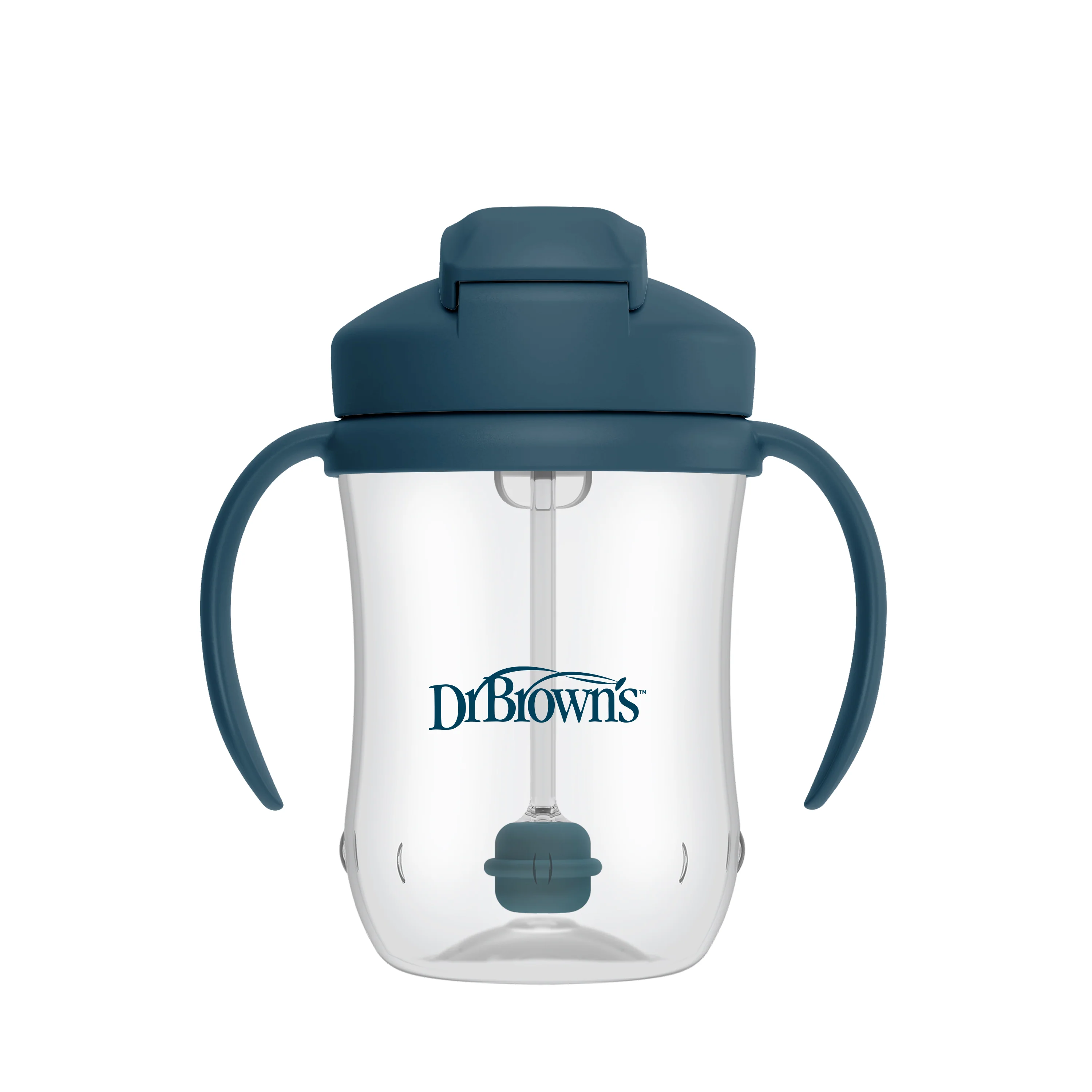 Dr Brown's 9oz/270ml Straw Cup - Dark Blue - Image 3