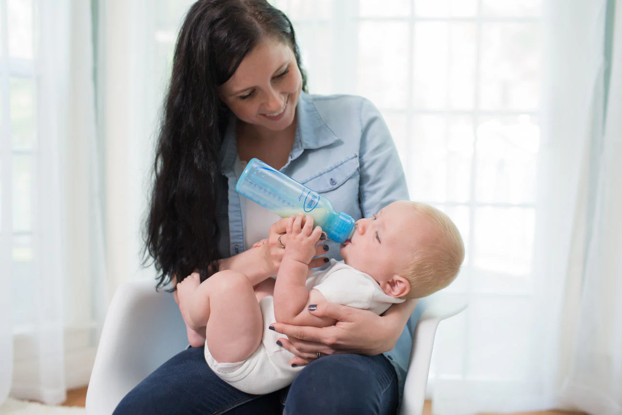 Dr Brown's Anti-Colic Options+ Narrow Neck Blue Baby Bottle Gift Set - Image 3