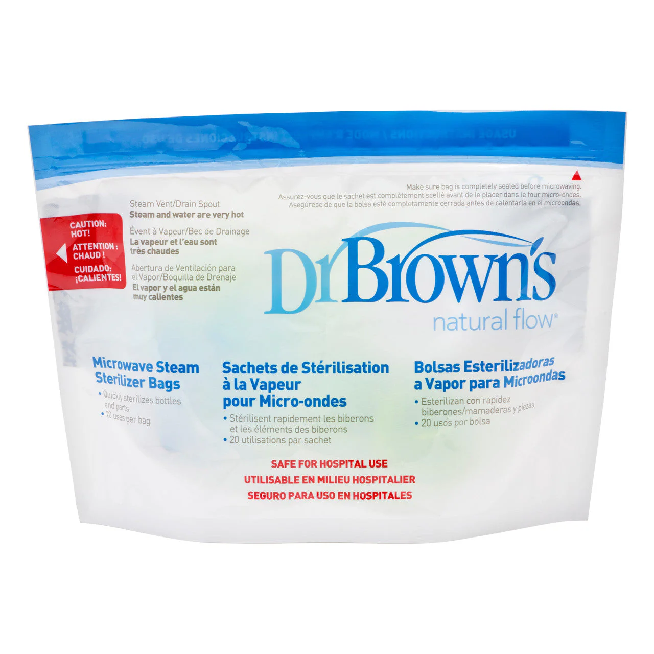 Dr Brown's Microwave Steam Steriliser Bags - Image 3