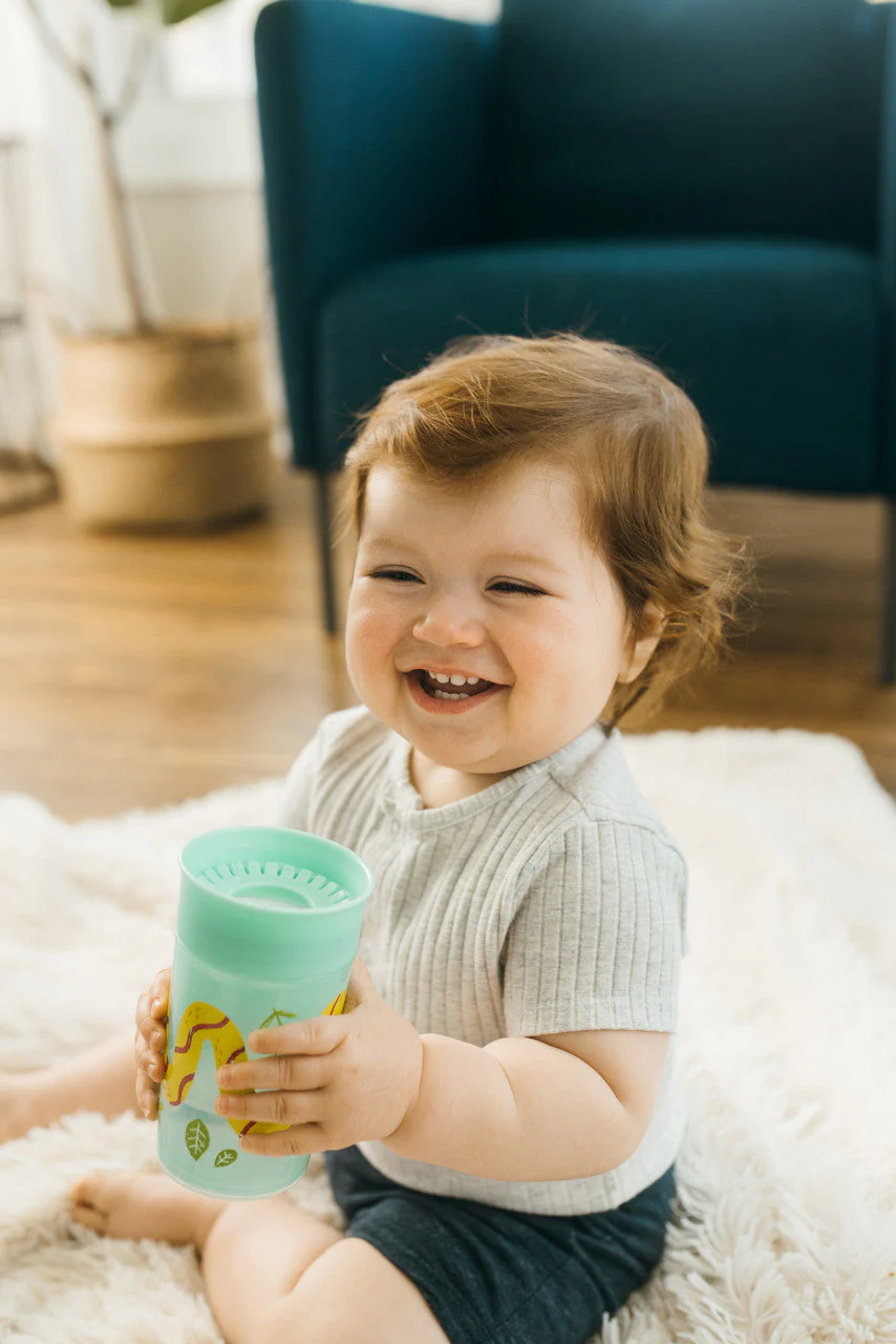 Dr Brown's Milestones Cheers360 Cup, 10oz/300ml, Green - Image 6