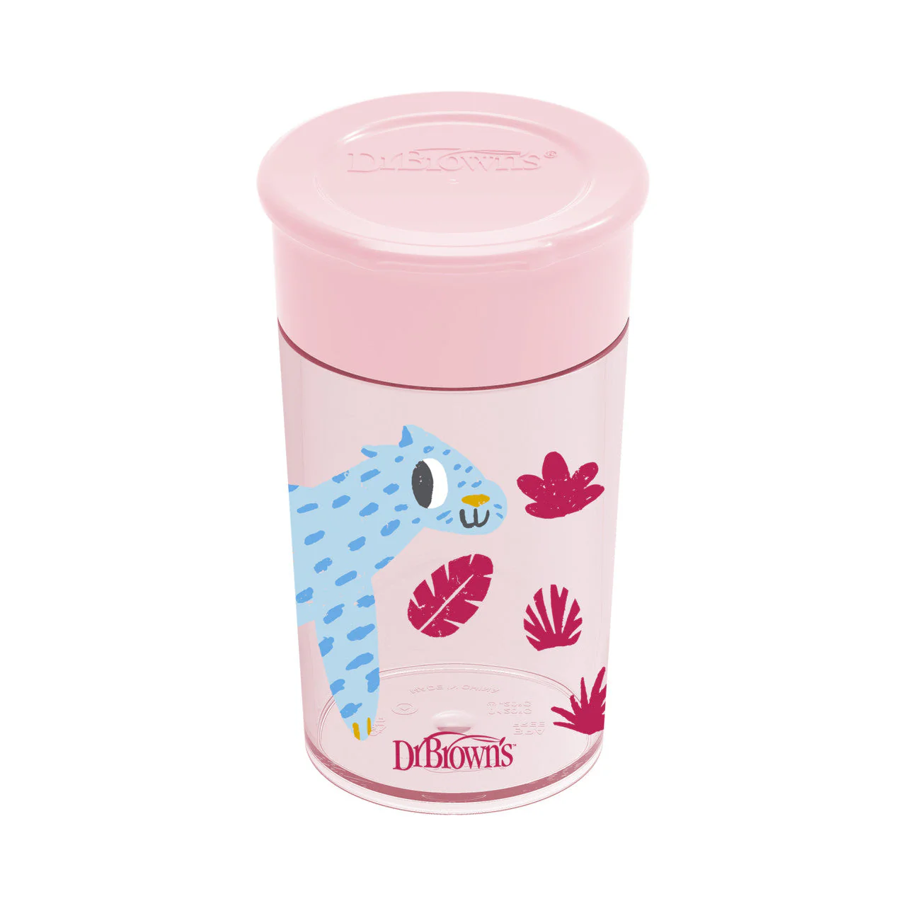 Dr Brown's Milestones Cheers360 Cup, 10oz/300ml, Pink - Image 3