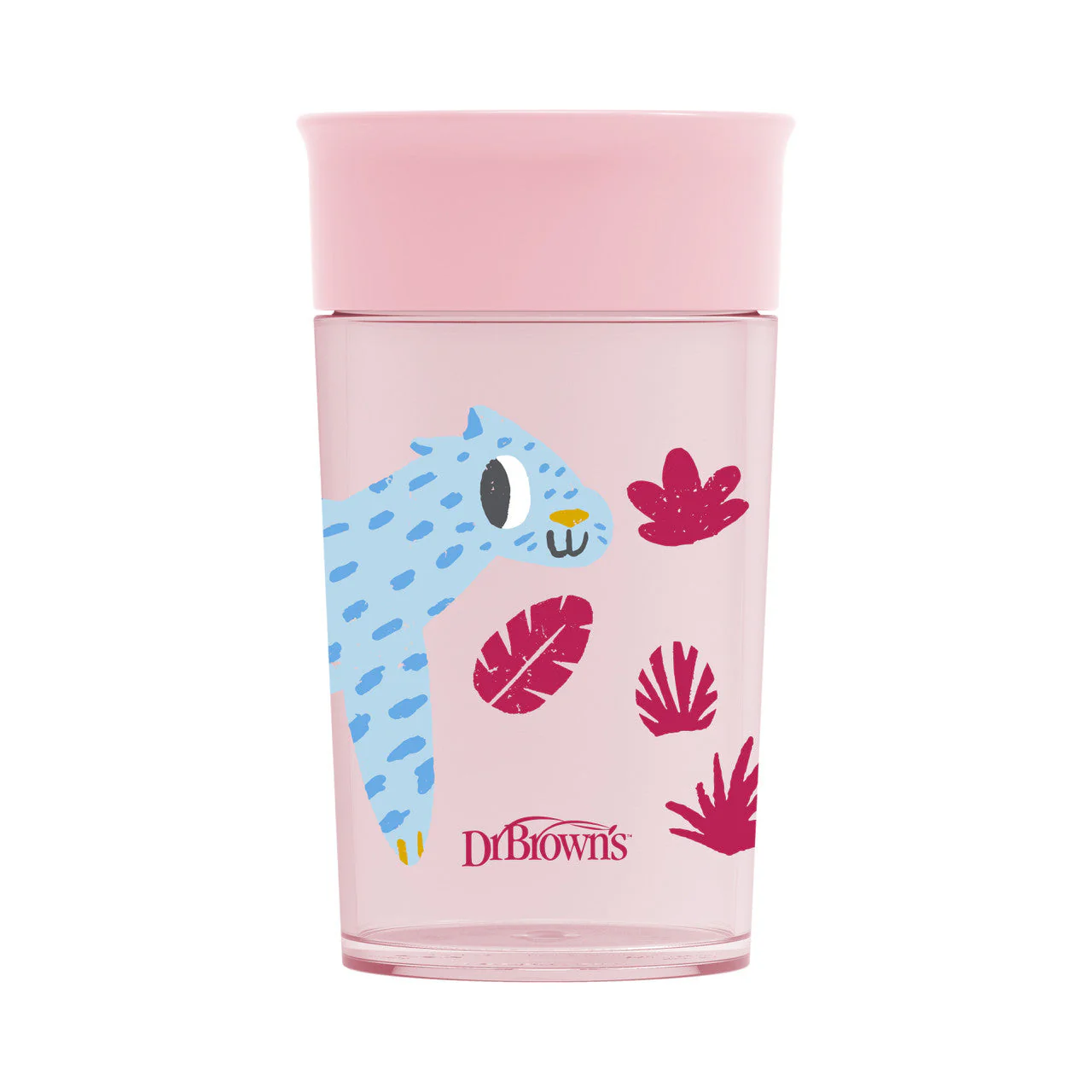 Dr Brown's Milestones Cheers360 Cup, 10oz/300ml, Pink - Image 4