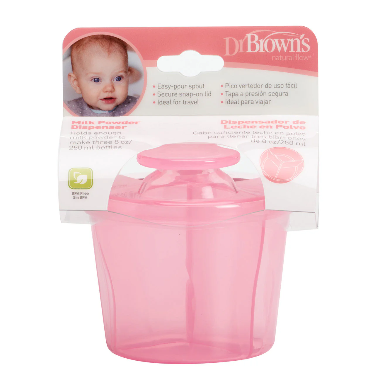 Dr Brown's Milk Powder Dispenser Pink - Image 5