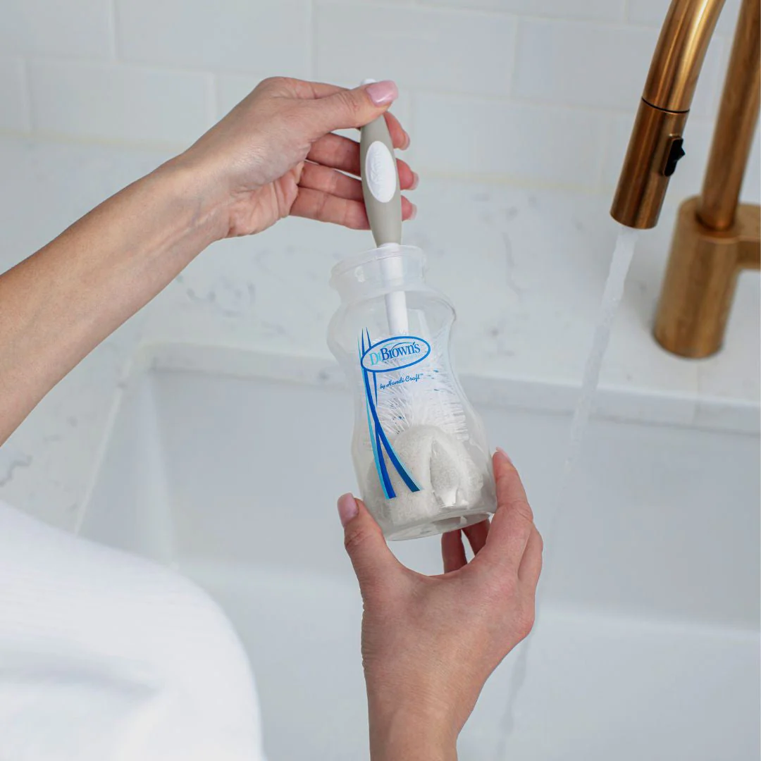 Dr Brown's Natural Flow Bottle and Teat Brush - Grey - Image 3