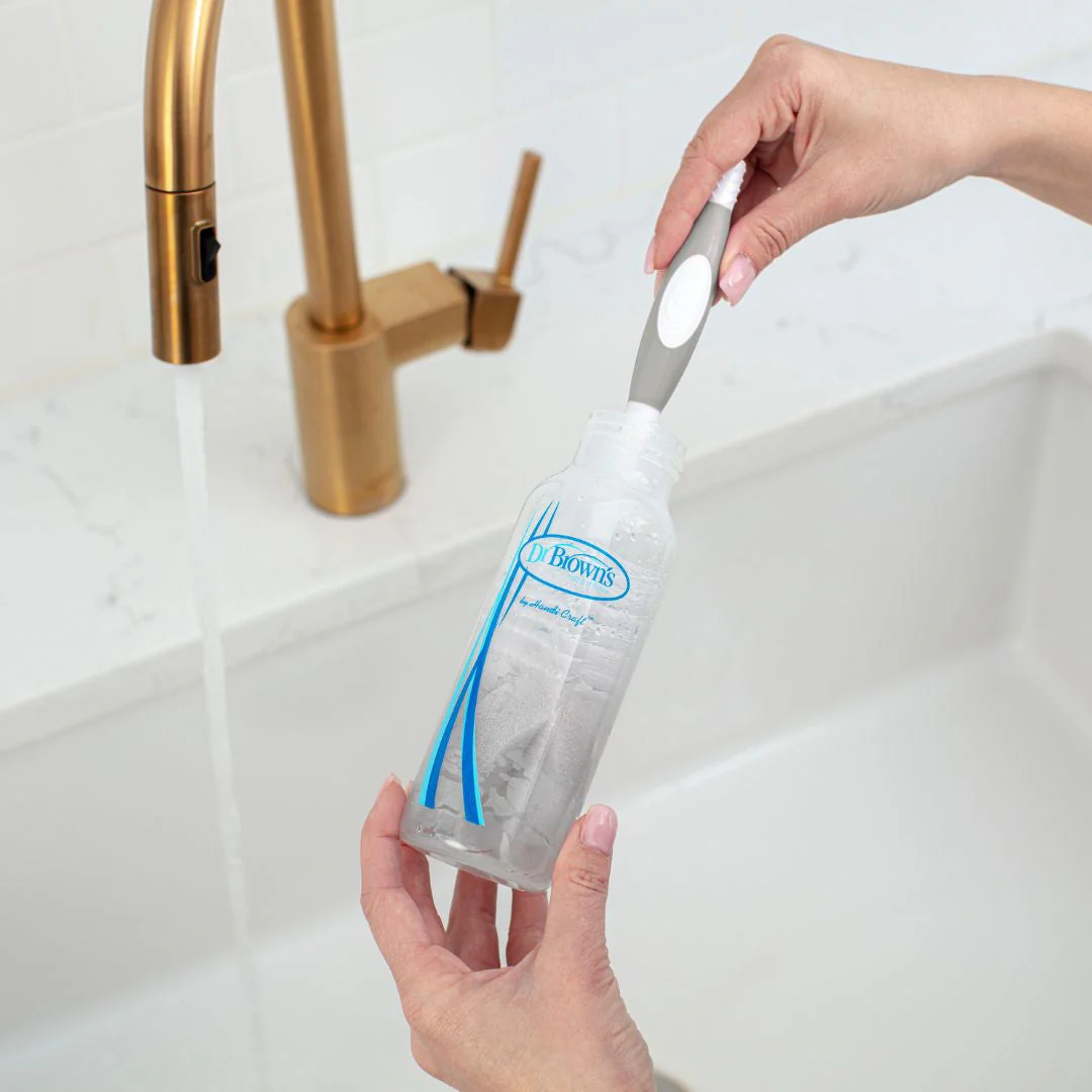 Dr Brown's Natural Flow Bottle and Teat Brush - Grey - Image 5