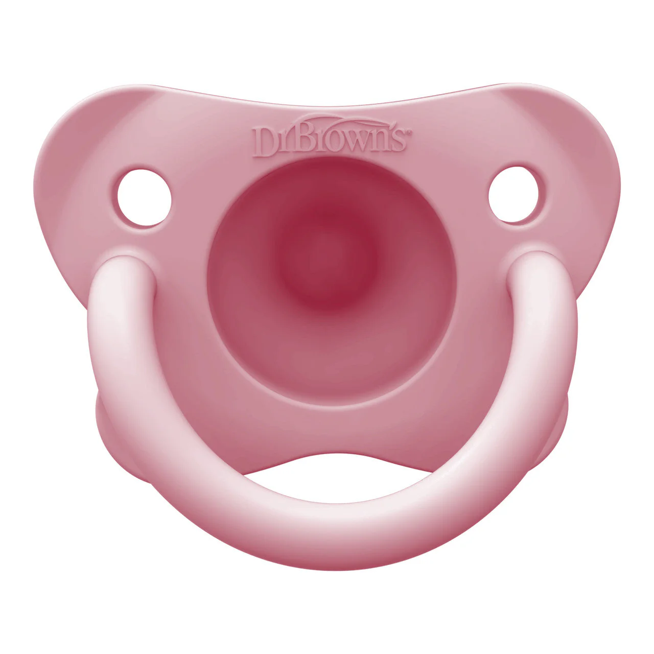 Dr Brown's One Piece Silicone Soother 2 Pack - Pink & Green 0-6 Months - Image 5