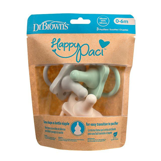 Dr Brown's One Piece Silicone Soothers 3 Pack 0-6 Months - Image 2