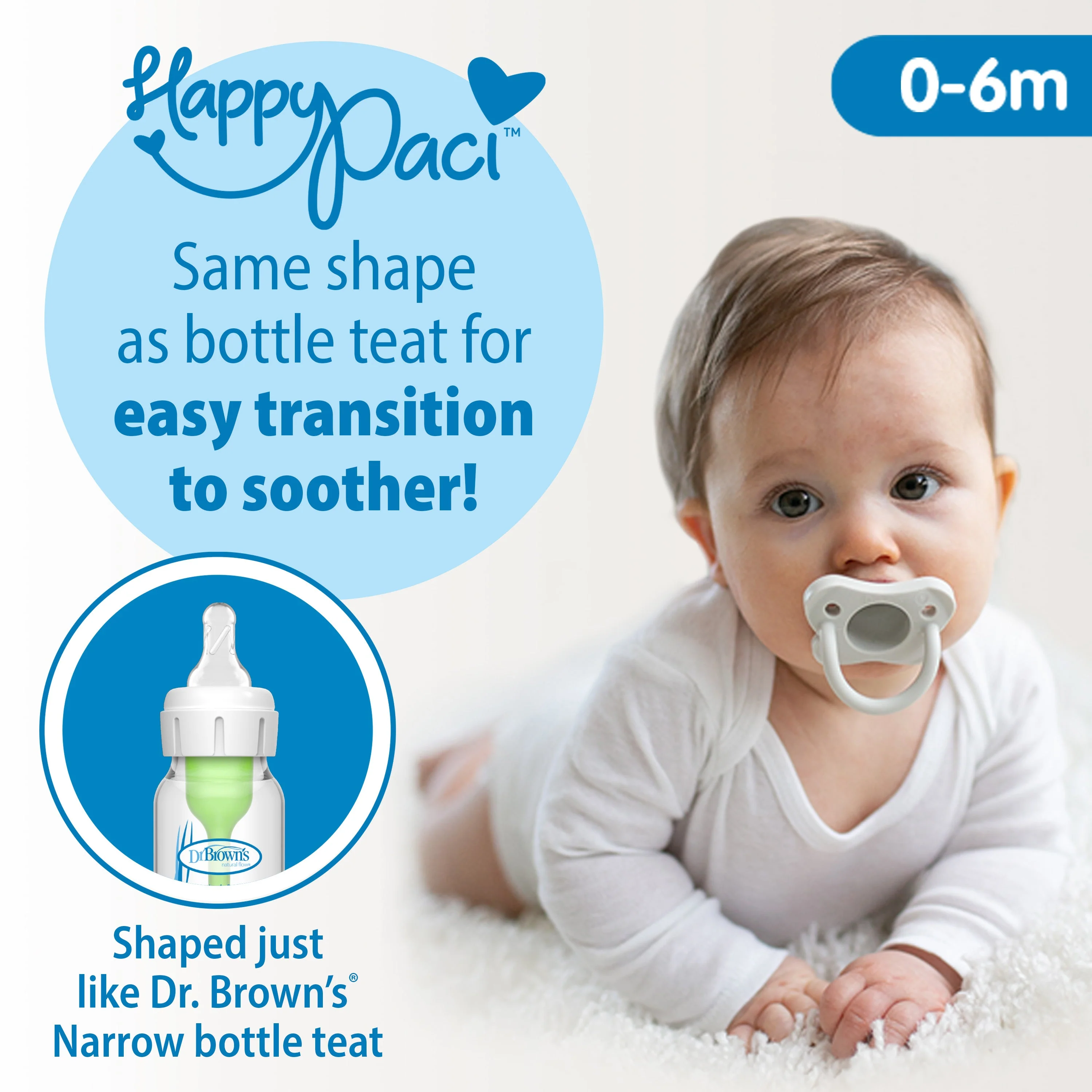 Dr Brown's Options+ Narrow Neck 120ml 3 Pack and Soother - Image 3