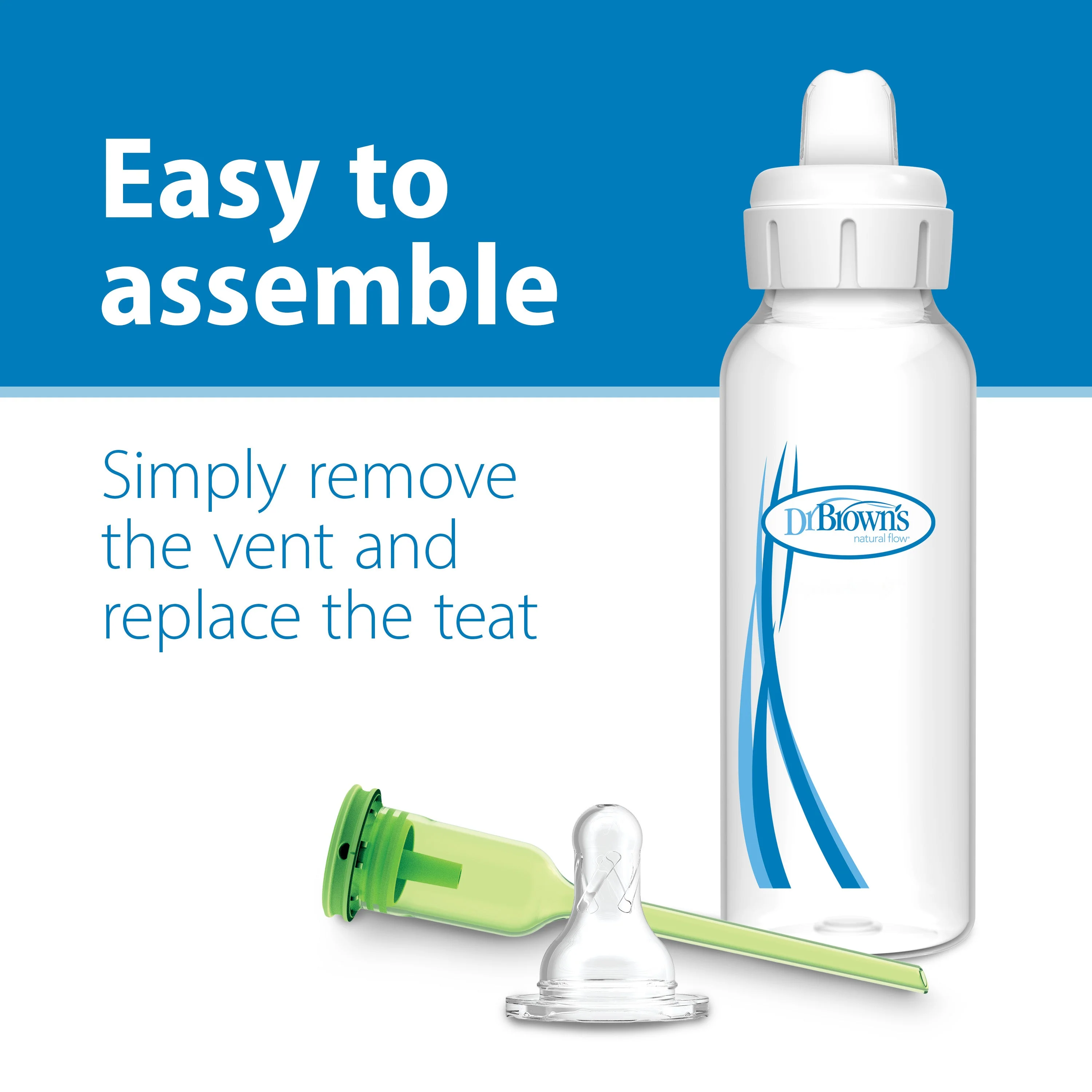 Dr Brown's Options+ Narrow Neck Bottle Sippy Spouts (2-Pack) - Image 3