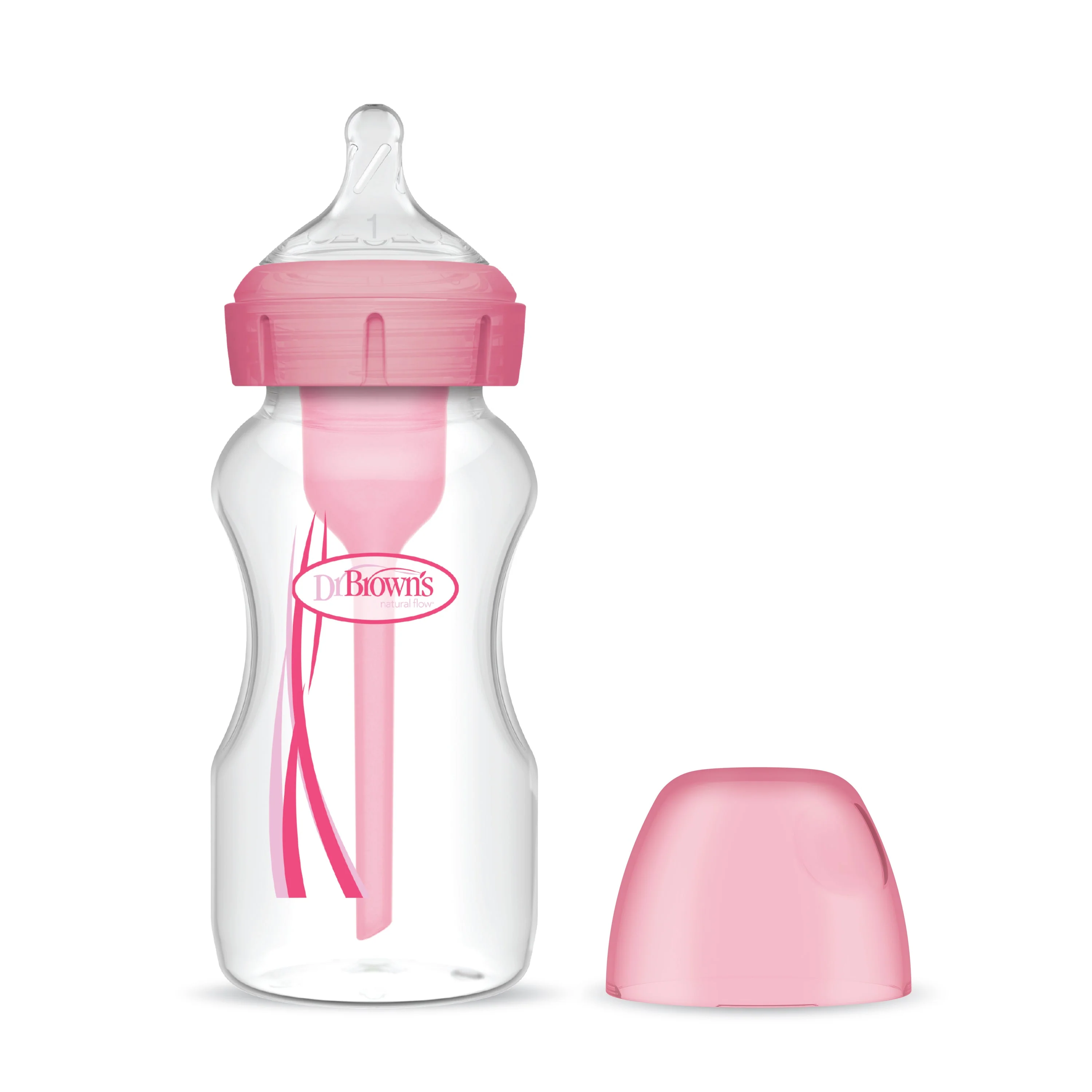 Dr Brown's Options+ Single Bottle 270ml Pink - Image 3
