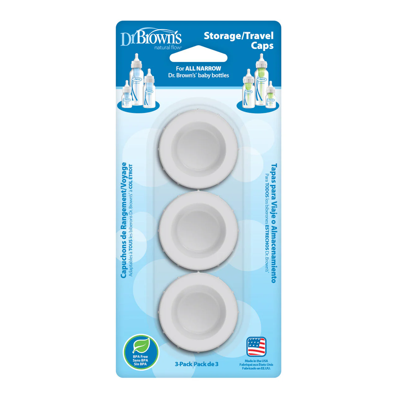 Dr Brown's Travel Caps - Narrow Neck Only - Image 2