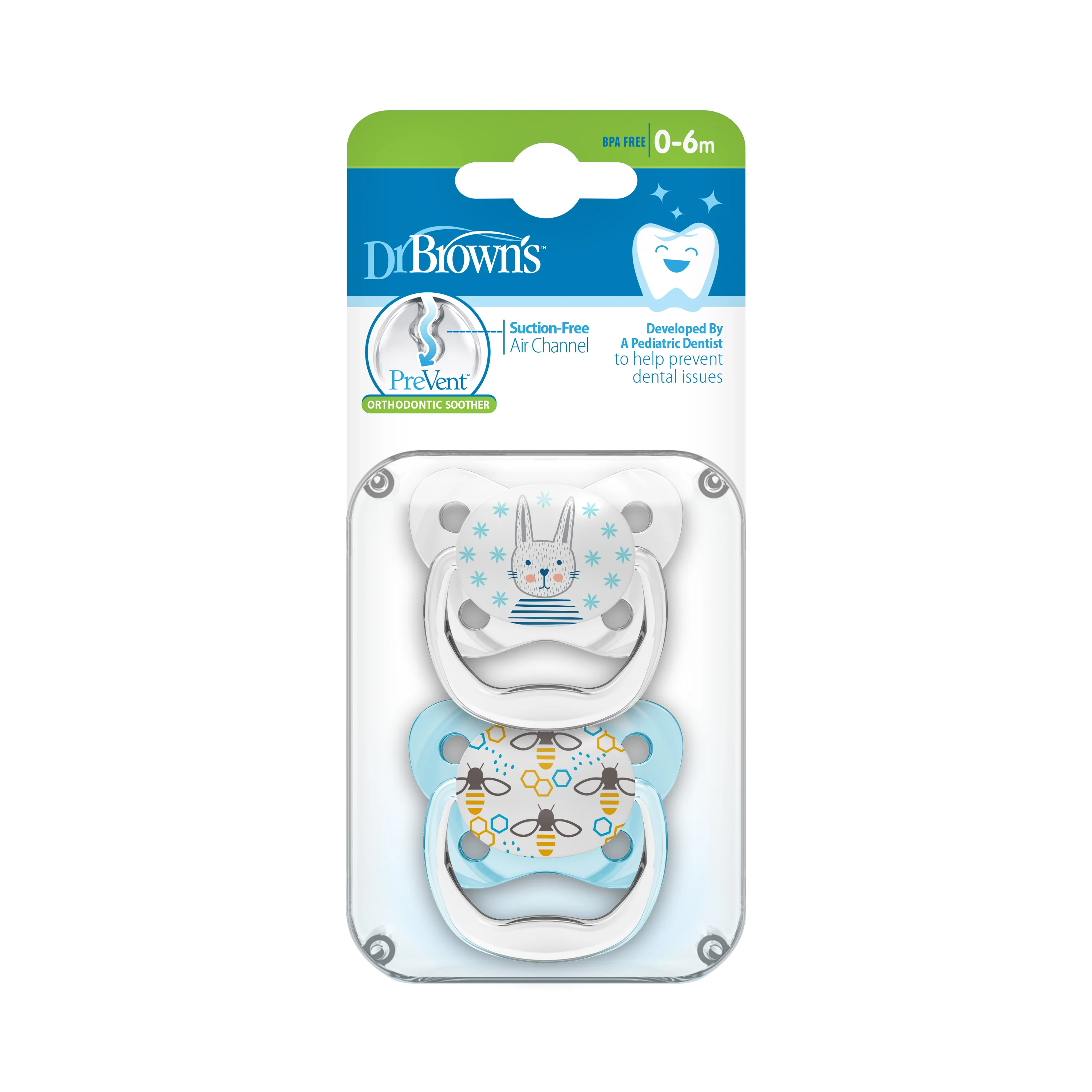 PreVent Butterfly Soothers Blue Bunny / Bee 0-6 Months - Image 3