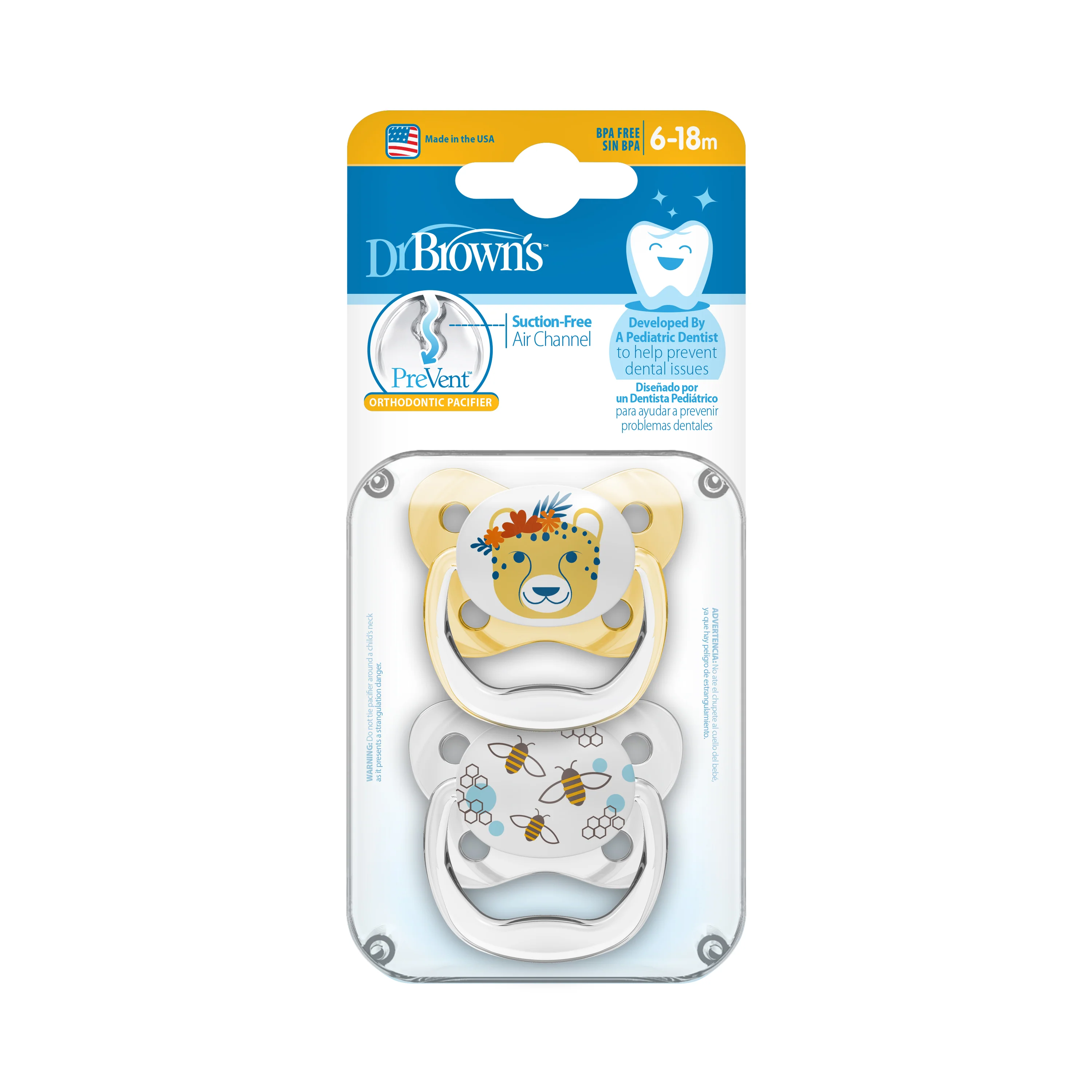 PreVent Butterfly Soothers Yellow Lion / Bee 6-18 Months - Image 3